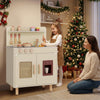Wooden Pretend Kitchen Playset with Realistic Ice Maker-Yellow - Gallery View 1 of 12