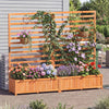 Wooden Raised Garden Bed 59 Inch Tall Elevated Planter Box with Vertical Trellis - Gallery View 5 of 9