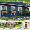 Wooden raised garden bed made of solid fir wood with drainage holes, ideal for indoor and outdoor planting.