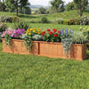 Wooden Raised Garden Bed with Drainage Holes and Liner Solid Fir Wood Planter Box-M - Gallery View 1 of 10