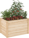 Wooden Raised Garden Bed Elevated Planter Box with Open-Ended Base