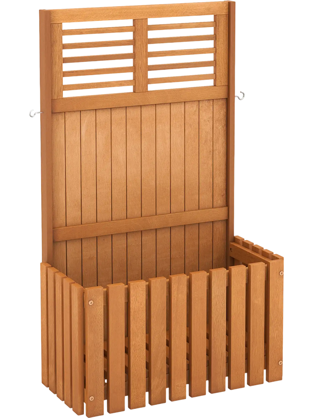 Wooden Raised Garden Bed with Privacy Screen