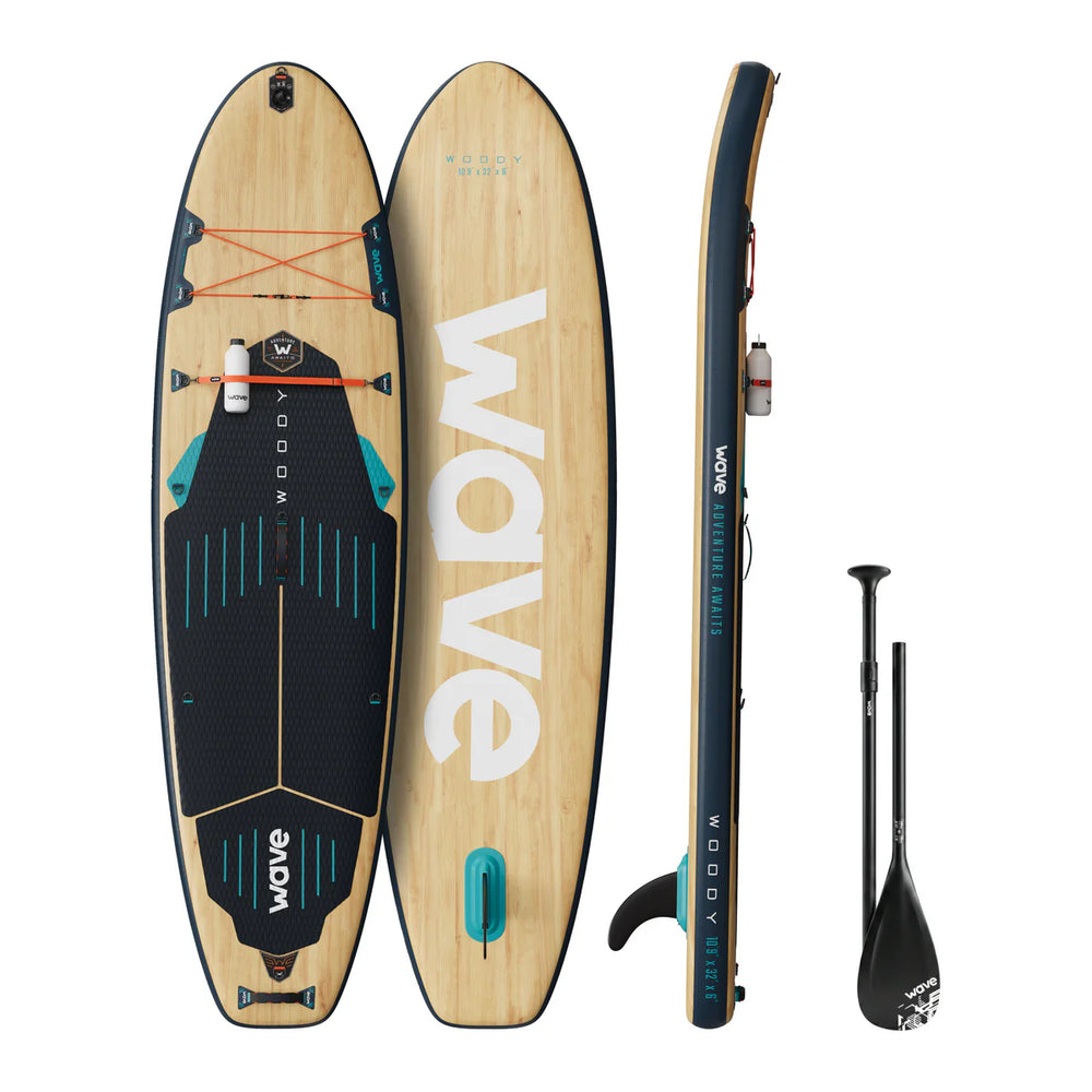 Wave Woody 3.0 Inflatable Paddle Board SUP 10'9" New
