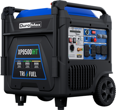 Duromax XP9500IHT 7600W/9500W Generator Tri-Fuel Gas Propane Natural Gas 50A Inverter Remote Start CO Alert New
