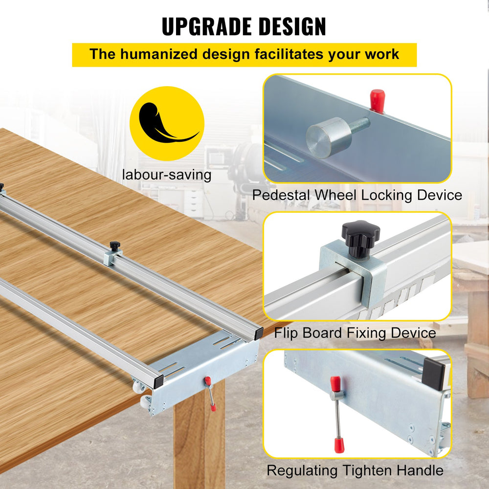 Vevor Router Sled 60" Adjustable Woodworking Slab Jig with Locking Function Portable New