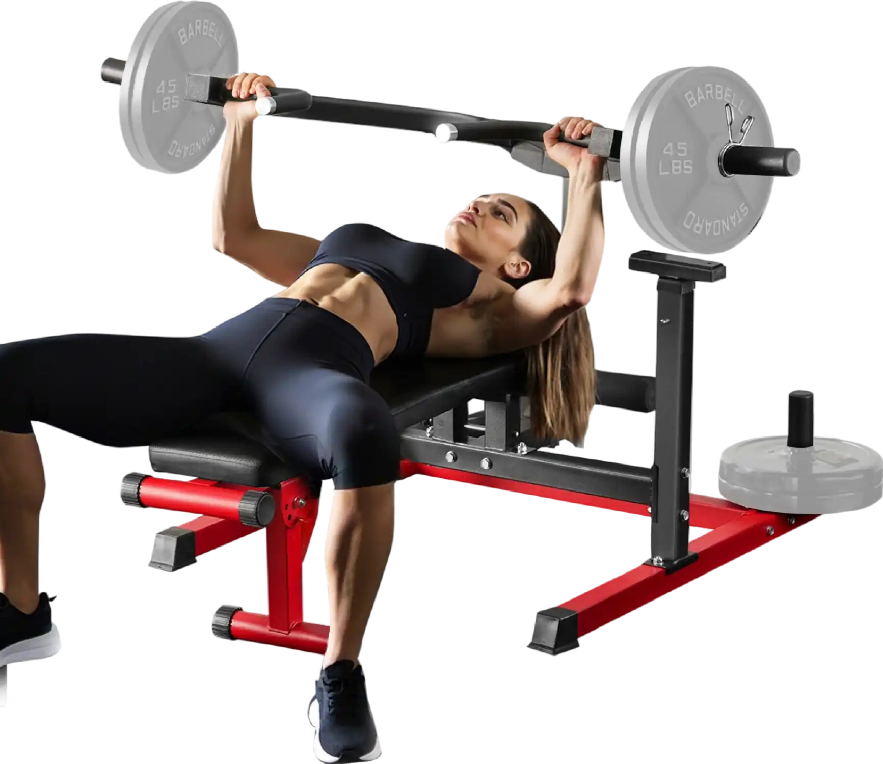 Vevor Chest Press Machine 450 Lbs Capacity Adjustable Flat Incline Bench for Home Gym New