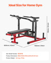 Vevor Chest Press Machine 450 Lbs Capacity Adjustable Flat Incline Bench for Home Gym New