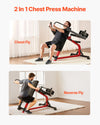 Vevor Incline Chest Fly and Rear Delt Machine 450 Lbs Capacity Adjustable Upper Body Trainer New