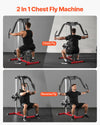 Vevor Chest Fly Machine 450 Lb Capacity Adjustable Seat for Fly and Reverse Delt Workouts New