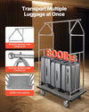 Vevor Hotel Luggage Cart 42.5" x 25" x 71" Stainless Steel 800 Lbs Capacity Silent Rubber Wheels New