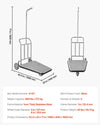 Vevor 3-Wheel Bellman Luggage Cart 660 Lb Capacity Stainless Steel Hotel Trolley New