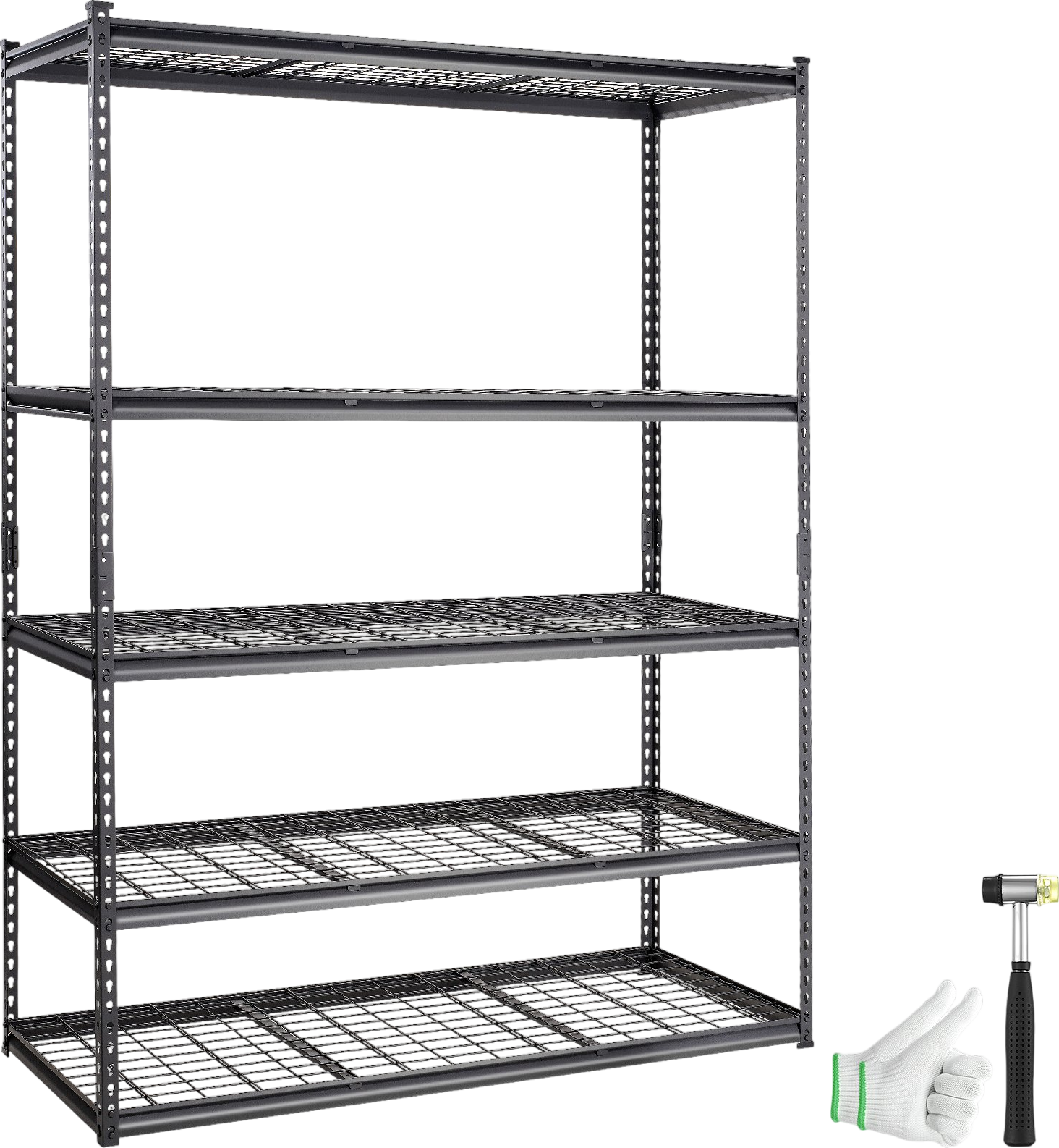 Vevor Storage Shelving Unit 5-Tier Adjustable 2000 Lbs Heavy Duty Metal Rack 60