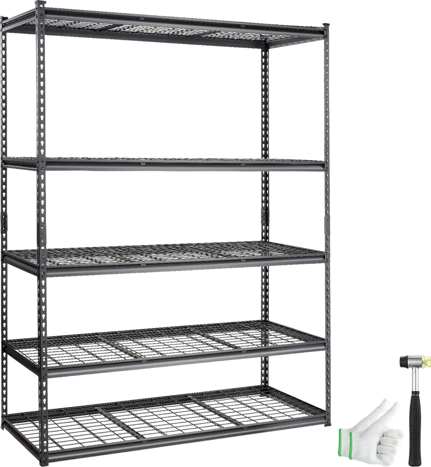 Vevor Storage Shelving Unit 5-Tier Adjustable 2000 Lbs Heavy Duty Metal Rack 60