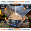 GenTent XL Inverter Kit for Fully Encased Generators Weatherproof Running Tent Cover New
