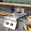 Vevor 2-Burner Built-In Outdoor Cooktop 2 x 15000 BTU Propane and Natural Gas New