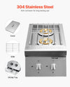 Vevor 2-Burner Built-In Outdoor Cooktop 2 x 15000 BTU Propane and Natural Gas New