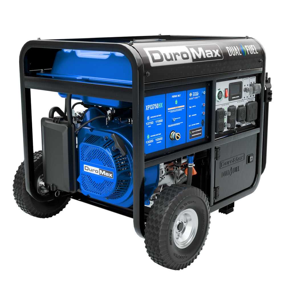 DuroMax 13,750 Watt Dual Fuel Portable HX Generator w/ CO Alert