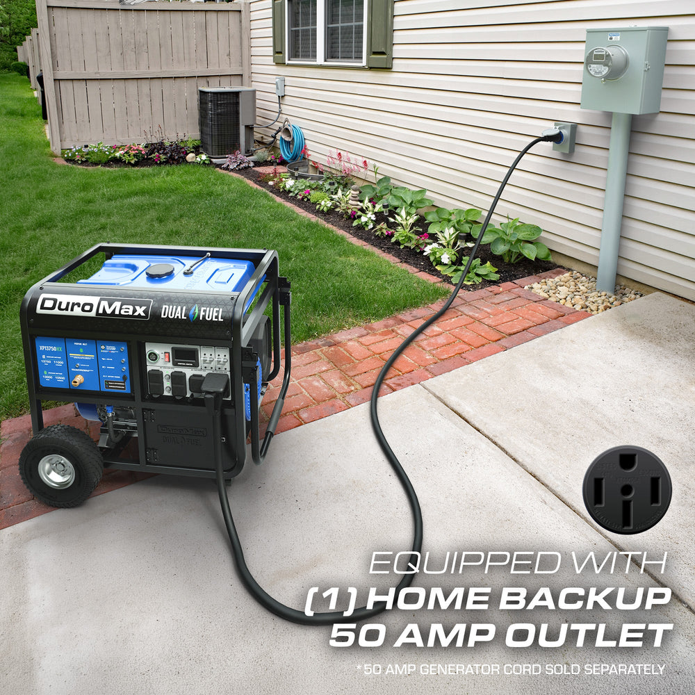 DuroMax 13,750 Watt Dual Fuel Portable HX Generator w/ CO Alert