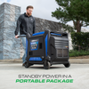DuroMax 28,000 Watt Tri Fuel Portable Inverter Generator w/ CO Alert