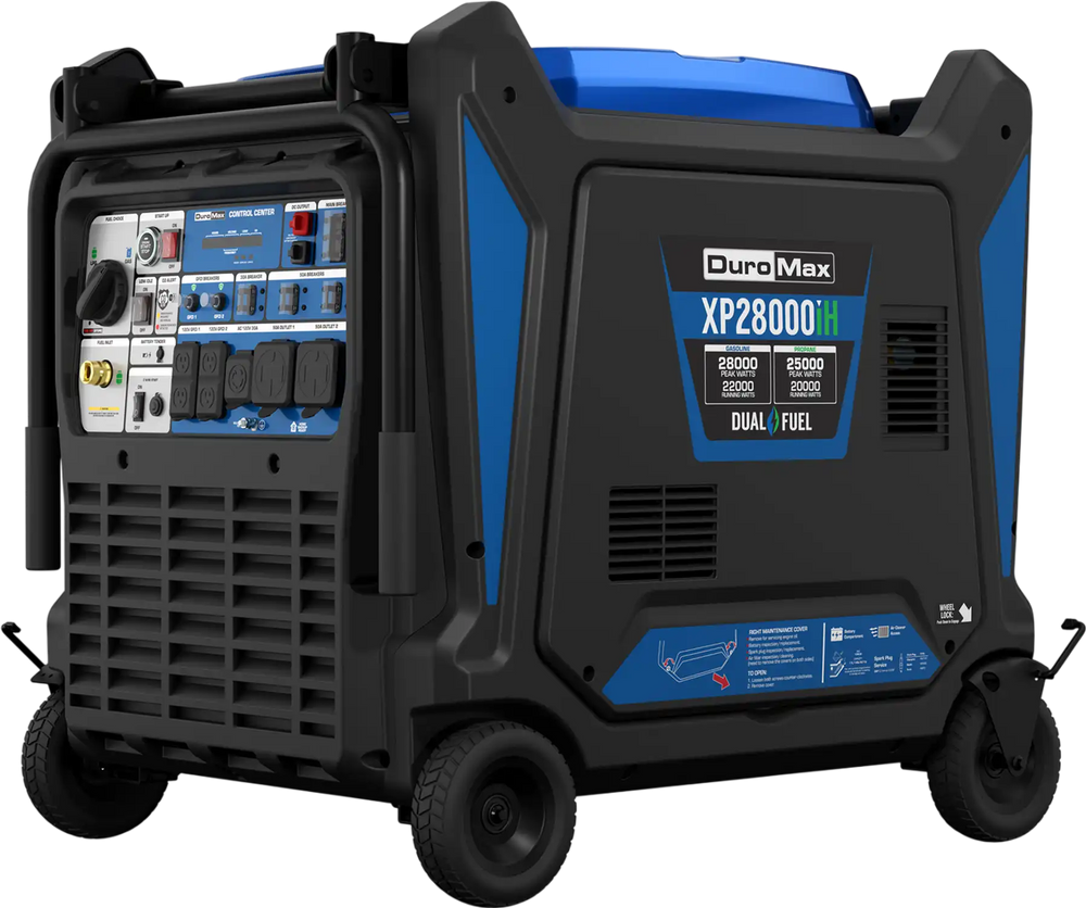 DuroMax 28,000 Watt Dual Fuel Portable Inverter Generator w/ CO Alert