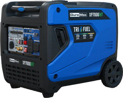 DuroMax XP7000iHT 5500W/7000W Tri Fuel Generator Gas Propane NG Remote Start Inverter CO Alert New