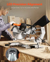 Vevor Sliding Compound Miter Saw 12" 15A Dual Bevel LED Guide 60-Tooth Blade New