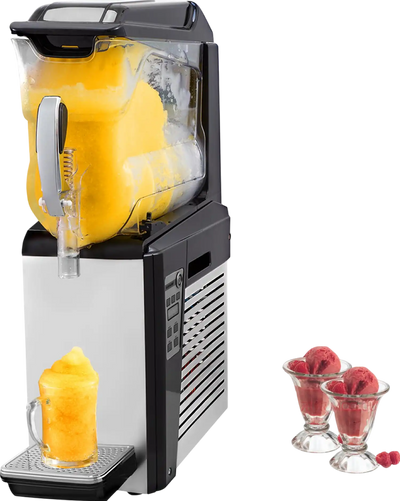 Vevor Slushy Machine 2.6 Gallon 1 Tank 600W Stainless Steel with Auto Clean for Commercial Use New