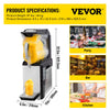 Vevor Slushy Machine 2.6 Gallon 1 Tank 600W Stainless Steel with Auto Clean for Commercial Use New