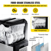 Vevor Slushy Machine 5.3 Gallon 2 Tank 900W Stainless Steel with Auto Clean for Commercial Use New