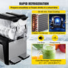 Vevor Slushy Machine 5.3 Gallon 2 Tank 900W Stainless Steel with Auto Clean for Commercial Use New