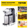 Vevor Slushy Machine 0.8 Gal. 3 L 1 Tank Commercial Frozen Drink Maker 330W Black New