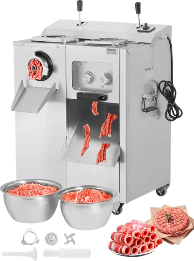 Vevor Commercial Meat Grinder 1100W Electric 14 Lbs/Min 0.2