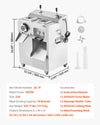 Vevor Commercial Meat Grinder 1100W Electric 14 Lbs/Min 0.2" Cutting Slicer & Sausage Stuffer New