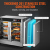 Vevor Hot Box Food Warmer 4-Tier 850W Double Door Stainless Steel with Water Tray New