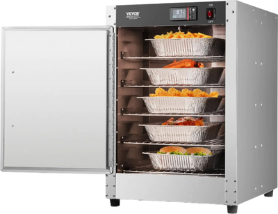 Vevor 5-Tier Hot Box Food Warmer Cabinet Stainless Steel with Water Tray New