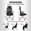 Vevor Ergonomic Office Chair Mesh with Adjustable Seat and S-Shape Lumbar Support New