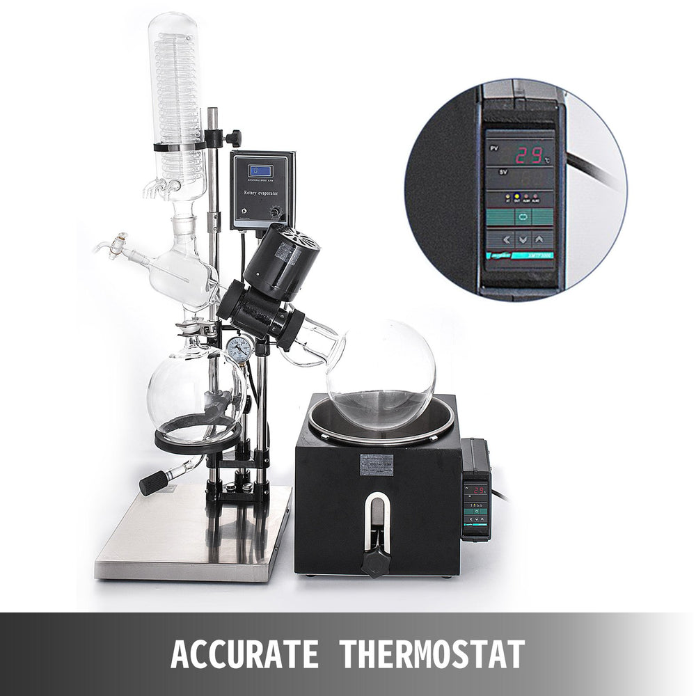 Vevor Rotary Evaporator Set 5L RE-501 Digital Controller 0-90 RPM Vacuum System New