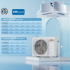 X-Pro 18000 BTU ceiling cassette mini split AC unit with dimensions and specifications for efficient temperature.