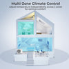 X-Pro 27000 BTU 2 Zone 24 SEER2 Concealed Ducted Mini Split AC-9K + 12K - Gallery View 1 of 10