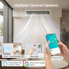 X-Pro 27000 BTU concealed ducted mini split AC with smart control options, remote, and wall thermostat for versatile.