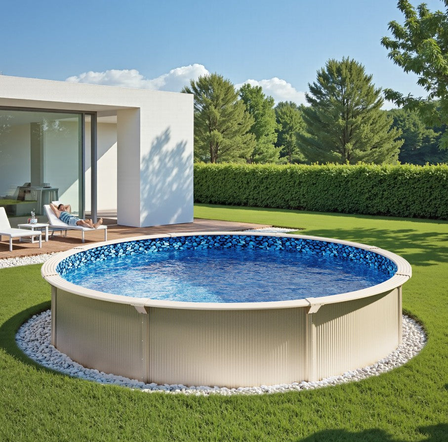 Vevor 21' Round Pool Liner 54" Wall Height Overlap Vinyl Above Ground New