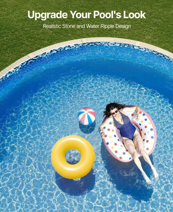 Vevor 27' Round Pool Liner 54" Wall Height Overlap Vinyl Above Ground New