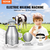 Vevor Electric Cow Milking Machine 6.6 Gal. 25L 304 Stainless Steel Food Grade Silicone Portable New