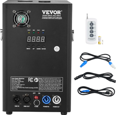 Vevor Cold Spark Machine 700W 6.5' to 16.4' Special Effects Fireworks for Events New