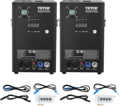 Vevor Cold Spark Machine 700W 6.5' to 16.4' Special Effects Fireworks for Events 2 Units New
