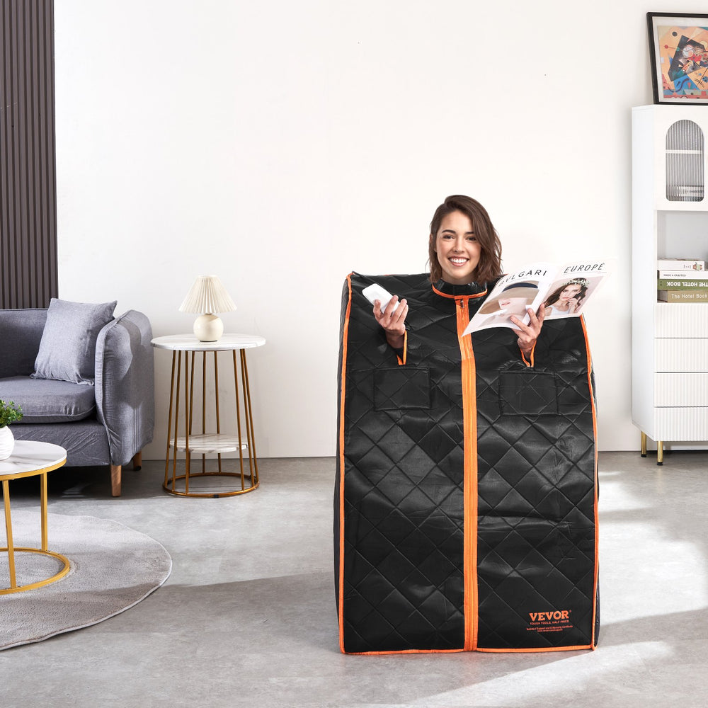 Vevor Sauna Blanket for Detoxification 27.5" x 31.5" x 38.5" 1050W Portable Infrared Therapy 104-167°F with Timer New