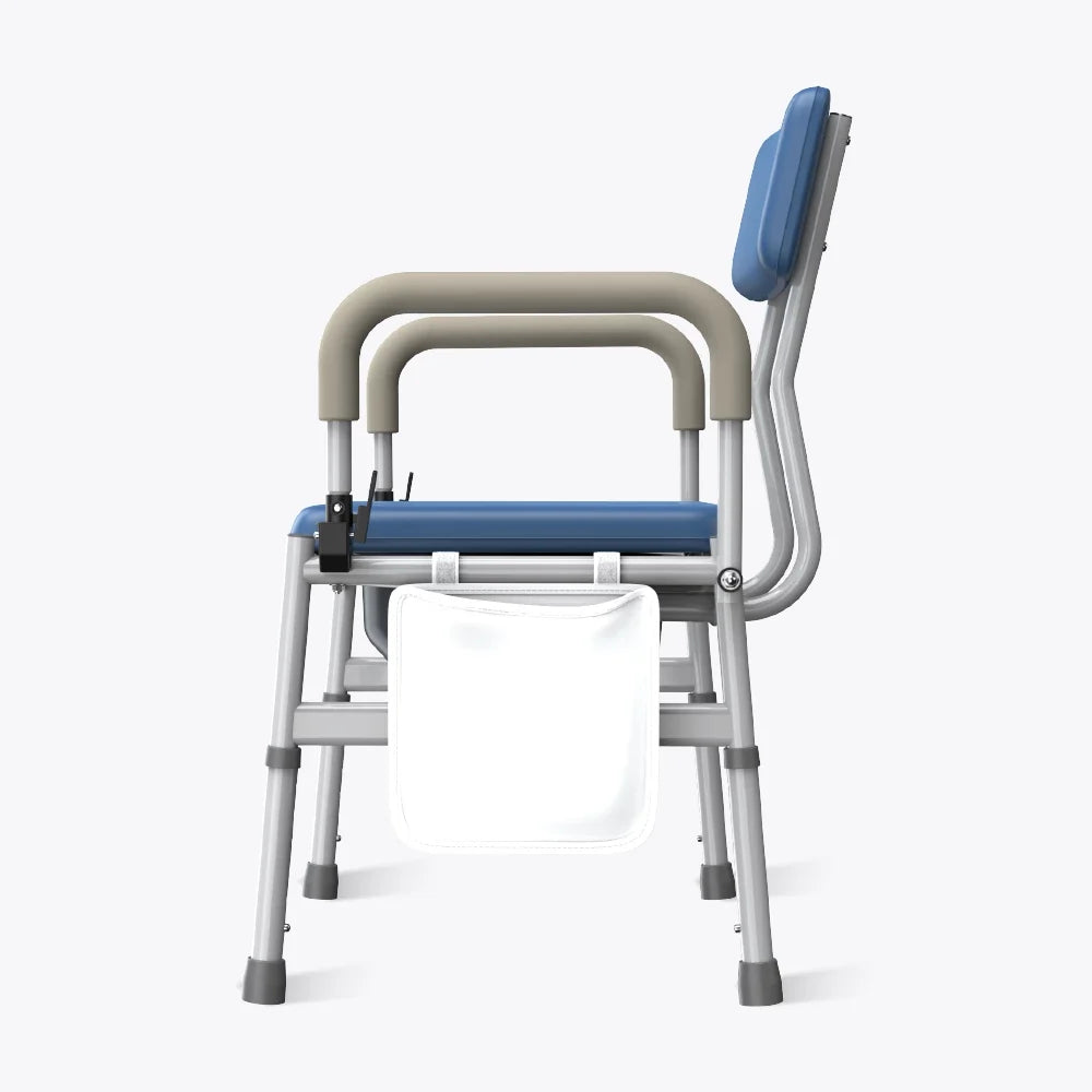 Vocic YR11 Commode Chair Flip-Up Armrests 400 lb. Capacity Height/Width Adjustable New