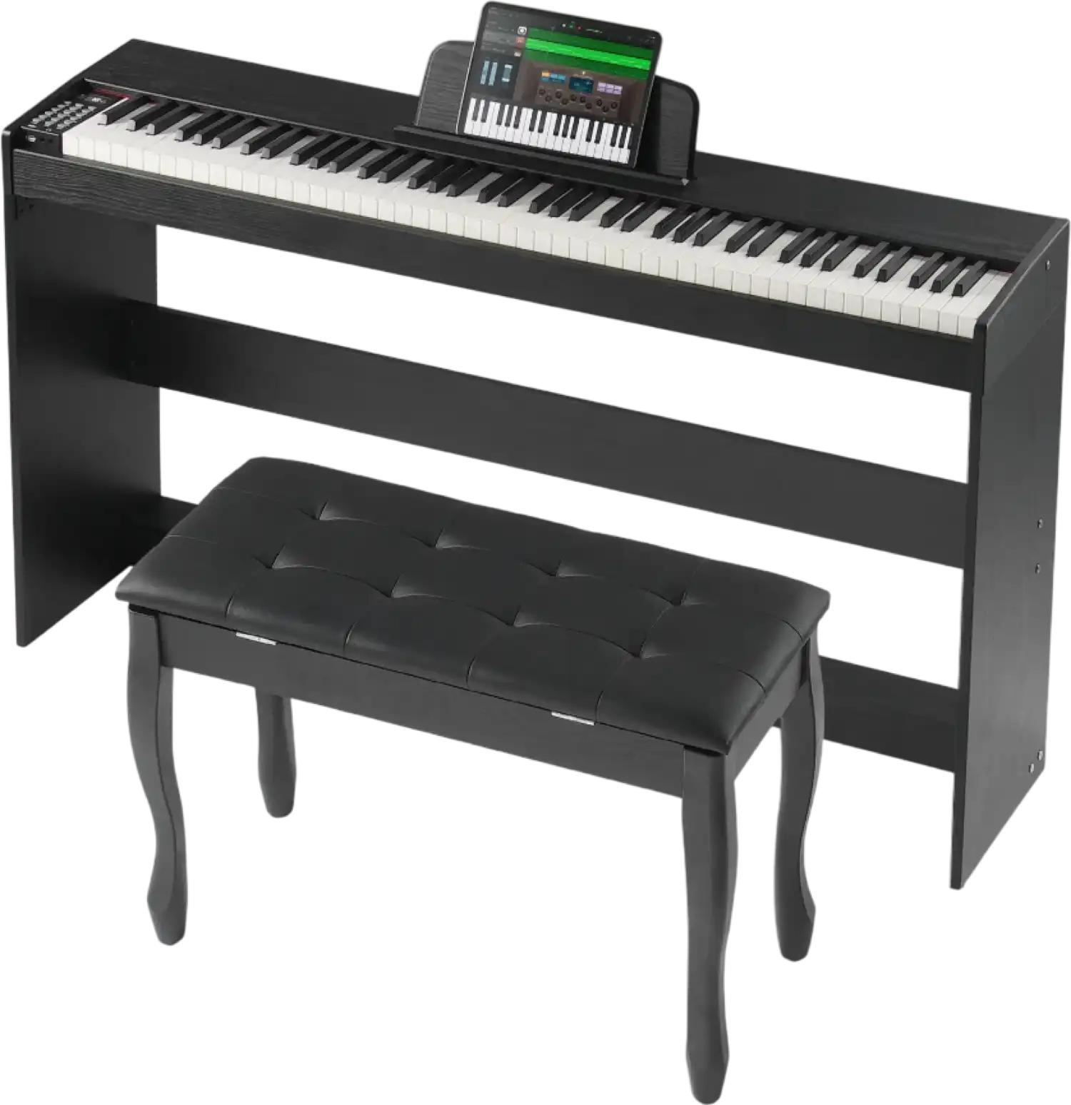 Vevor 88-Key Fully Weighted Digital Piano with Dual Keyboard Bench and Stand New