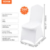 Vevor Chair Cover Universal Fitted 200 pcs Protective Slipcover Stretch Washable White New