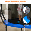 Vevor 12' Trampoline 400 Lbs. Capacity with Enclosure Net and Spring Cover Padding New